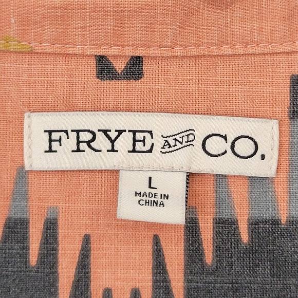 Frye and Co. Big and Tall  Regular Fit Short Sleeve Button-Down Shirt. - Picture 4 of 8